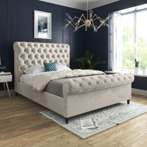 manhattan channel upholstered bed frame